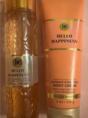 Bath & Body Works Hello Happiness Body Cream & Fragrance Mist